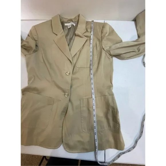 Marshall Fields women’s suit jacket tan size 10 - Picture 3 of 5